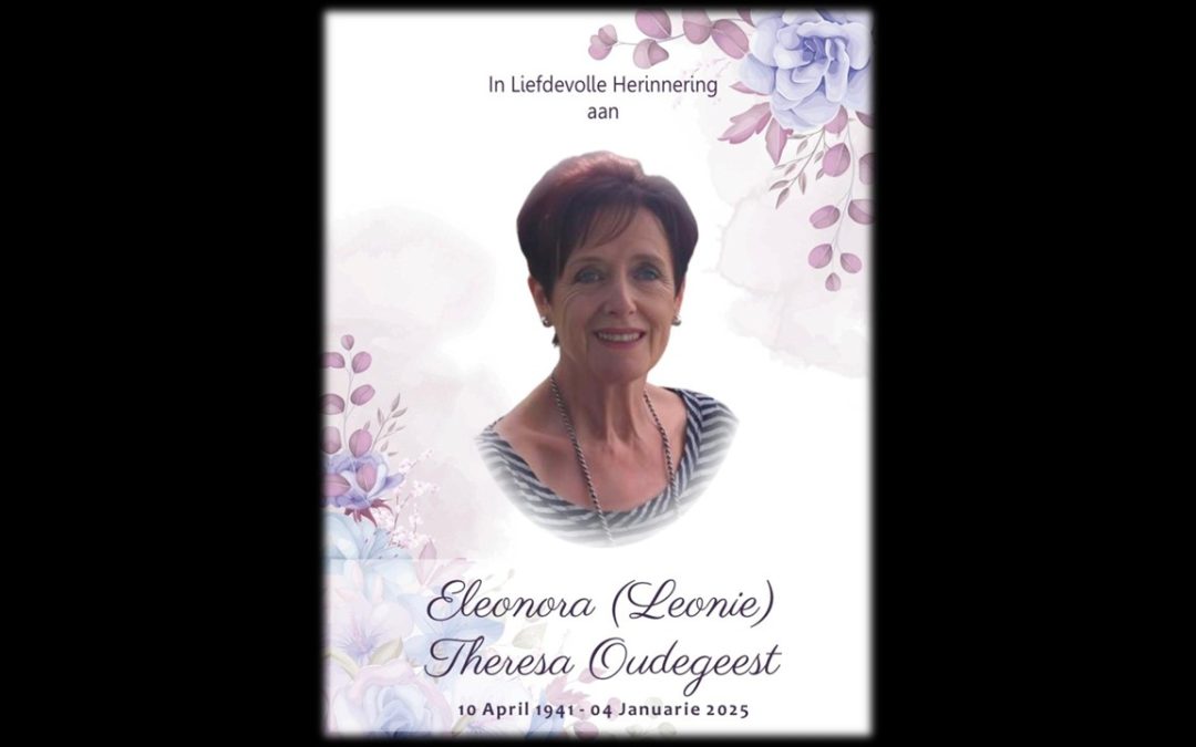 Gedenkdiens: Leonie Oudegeest