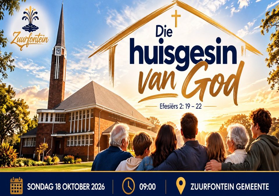 Die huisgesin van God. Julle moet mekaar liefhê.